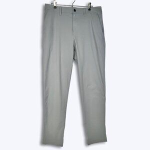 Lululemon Mens ABC Classic Fit Trouser 34x37 Warpstreme Tall Silver Grey Pants